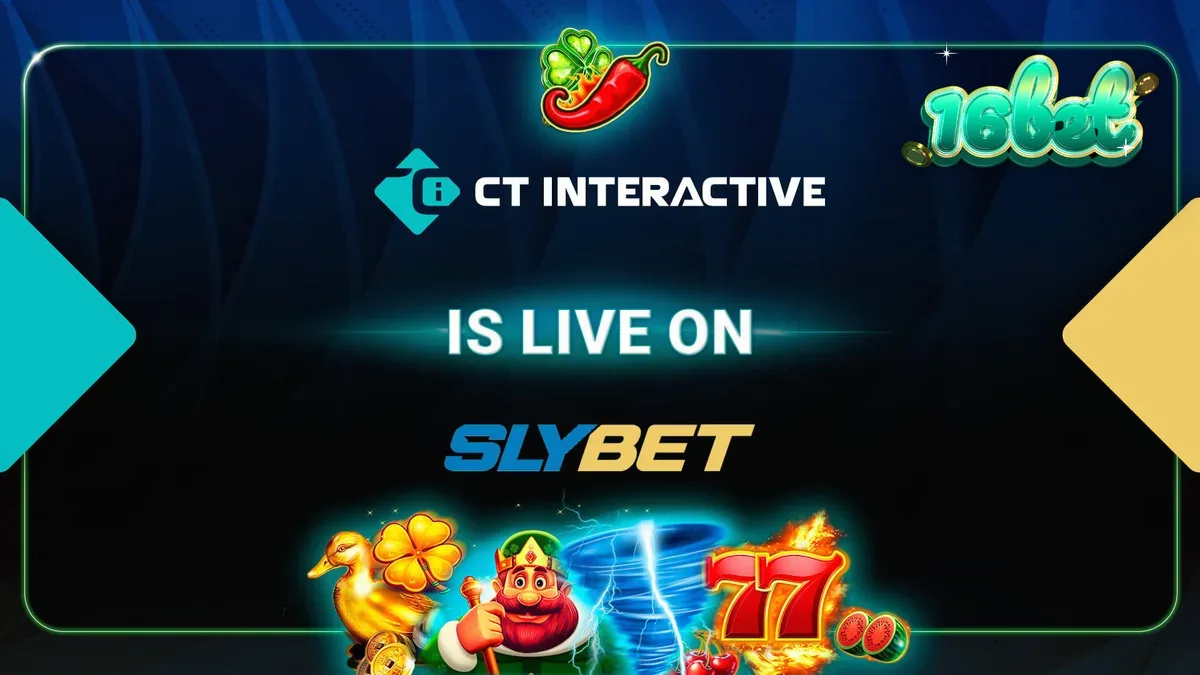 Interface de cassino online exibindo uma seleção de jogos da CT Interactive