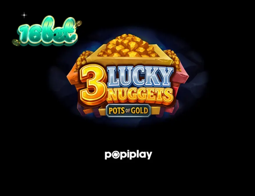 Interface do jogo 3 Lucky Nuggets com o minerador e os potes de bônus